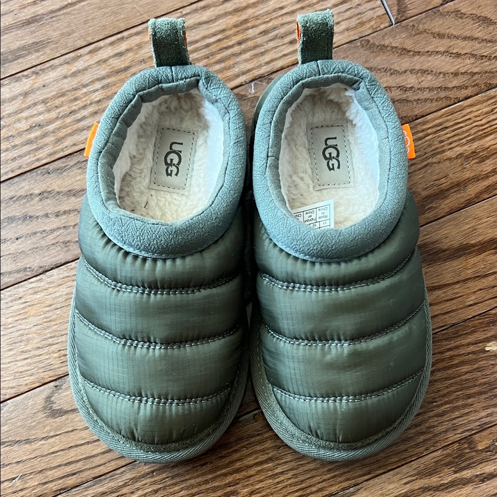 UGG Green Quilted Slippers for Cozy Comfort